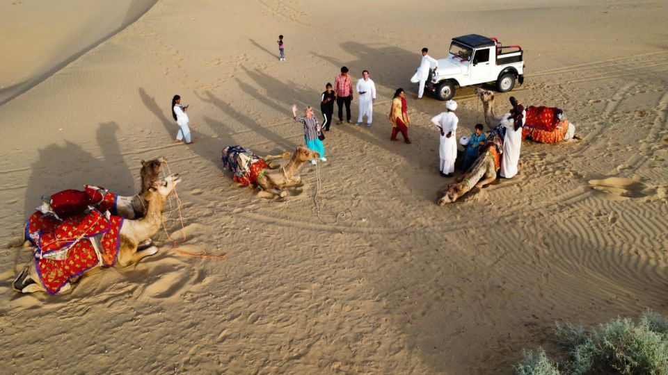 1 night 2 days Thar Desert Experience Jaisalmer - Pickup, the jeep ride, and the stops at Kuldhara and Khaba Fort