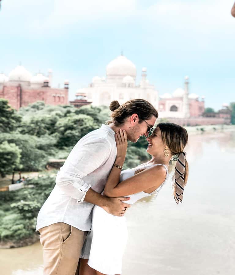Agra Evening Tour with Sunset view Taj Mahal - Night photography in Agra: lit monuments and street scenes