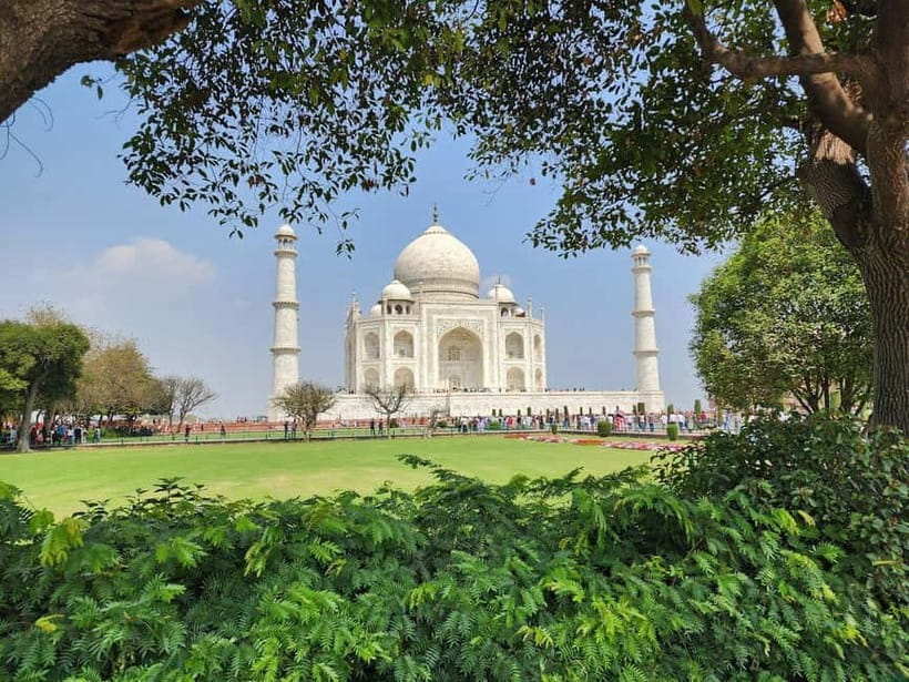 Agra: Guided City Tour Taj Mahal Agra Fort & Baby Taj by Car - Mehtab Bagh sunset view: a second Taj moment from across the river