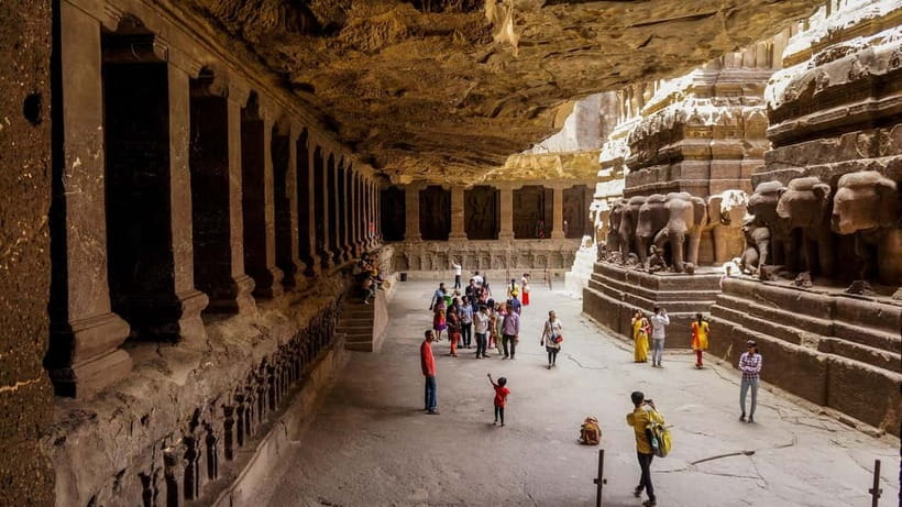 Ajanta & Ellora : Day Tour from Mumbai with Flight Tickets - Ajanta Caves: Frescoes and Buddha Stories in Two Hours