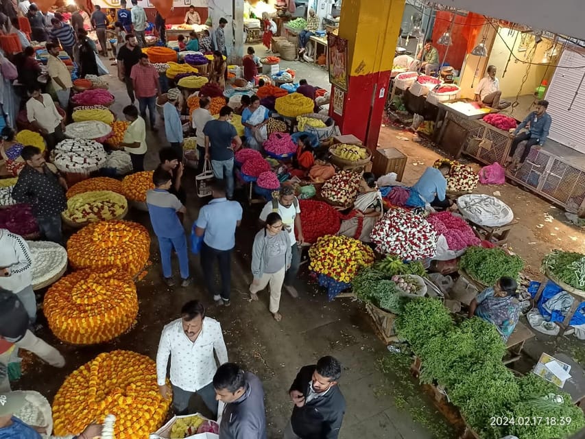 Bangalore- Food street walk and market visit in evening - KR Market at 6 PM: the night market energy you can actually use