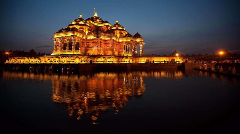 Delhi: Akshardham Temple Tour with Light and Water Show - The temple visit plan: how the stops connect
