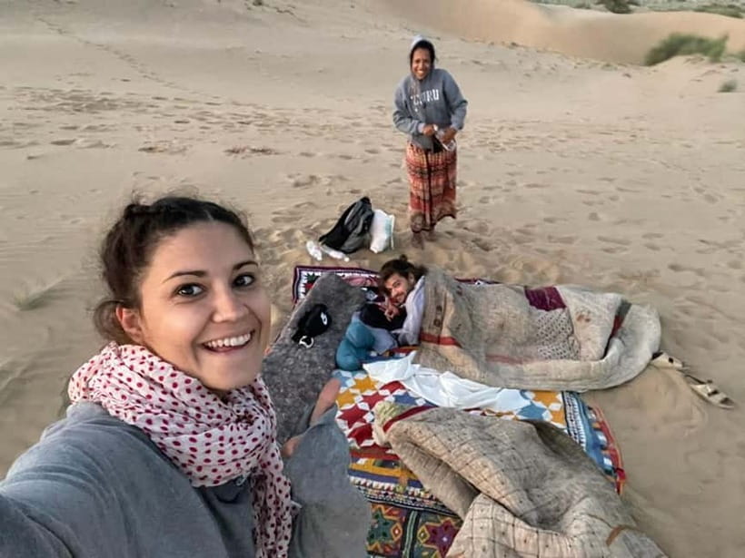 Desert Tour Jaisalmer - The oasis and Ruth Natural Lake: small green breaks