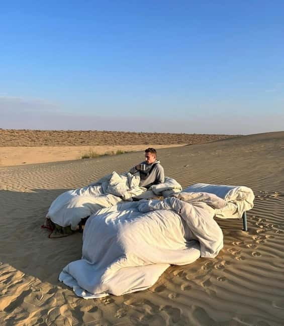 Desert Tour Jaisalmer - Sunset tea, campfire dinner, and the real meaning of sleeping outside