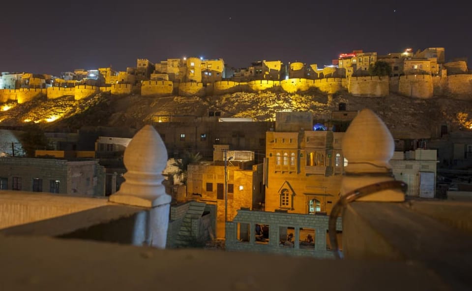 Explore Jaisalmer at Night (2 Hour Guided Walking Tour) - Rooftop panoramic views: chai and a final look back
