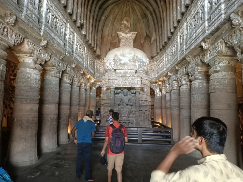 From Aurangabad: Ajanta & Ellora Day Tour with All Inclusion - Ellora Caves and Kailasa Temple: Buddhist, Hindu, Jain in One Complex