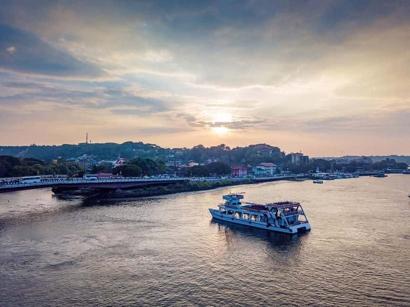 Goa: Sunset Cruise with Live Music, Dance and Cruise Sailing - Onboard the boat at Princesa Cruise: three decks, AC comfort, and the best seat