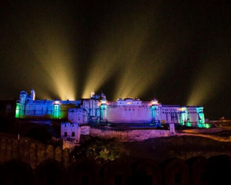 Jaipur: Amber Fort Light & Sound Show with Dinner - Before the lights: photo stop and the short fort visit you actually need