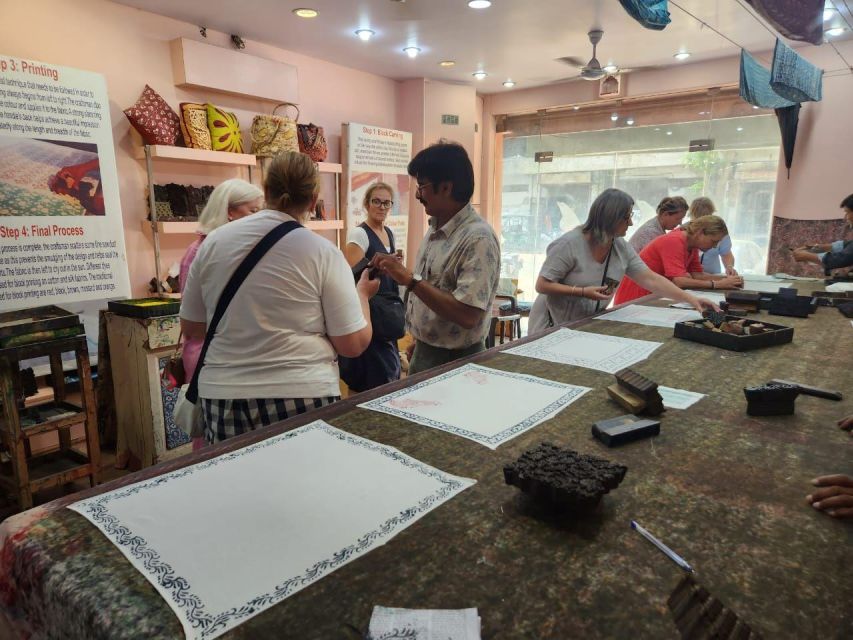 Jaipur: Block Printing Workshop In the Heart of City Center - Optional extras: fabric and warehouse tour, plus jewelry factory stop