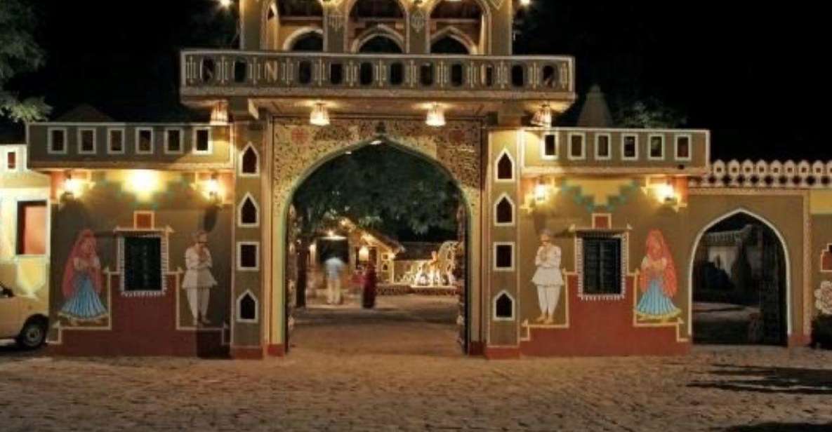 Jaipur Evening Tour Chokhi Dhani village culture with dinner - Getting to Chokhi Dhani in a private, air-conditioned car