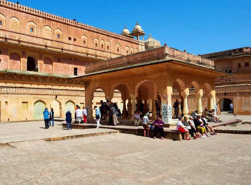 Jaipur: Explore Amber, Jaigarh & Nahargarh Fort with Sunset - Nahargarh Fort at sunset: the payoff over the Pink City