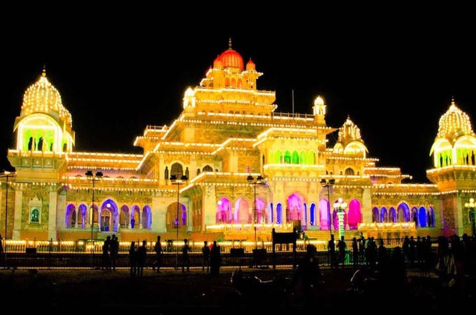 Jaipur: Night Tour of Amer & pink city by an open air jeep - Jal Mahal: Quick Water Palace Stop with Big Landmark Energy