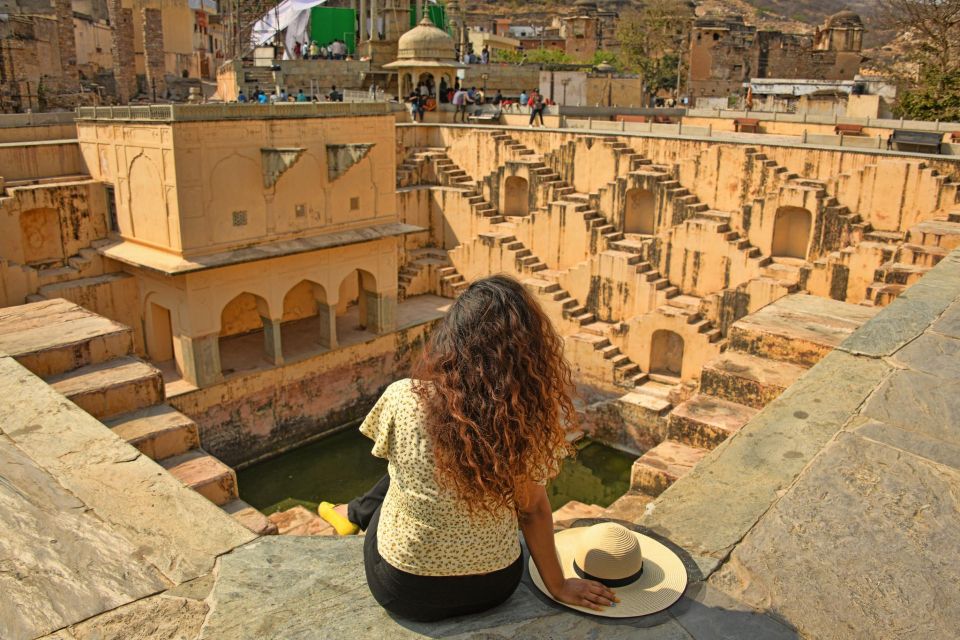 Jaipur: Private Full-Day City Tour by Tuk-Tuk or Car - Panna Meena ka Kund: a stepwell break that feels quieter